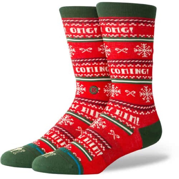 NWT Stance X Elf Crew Socks Size Medium (6-8.5) - Picture 1 of 7